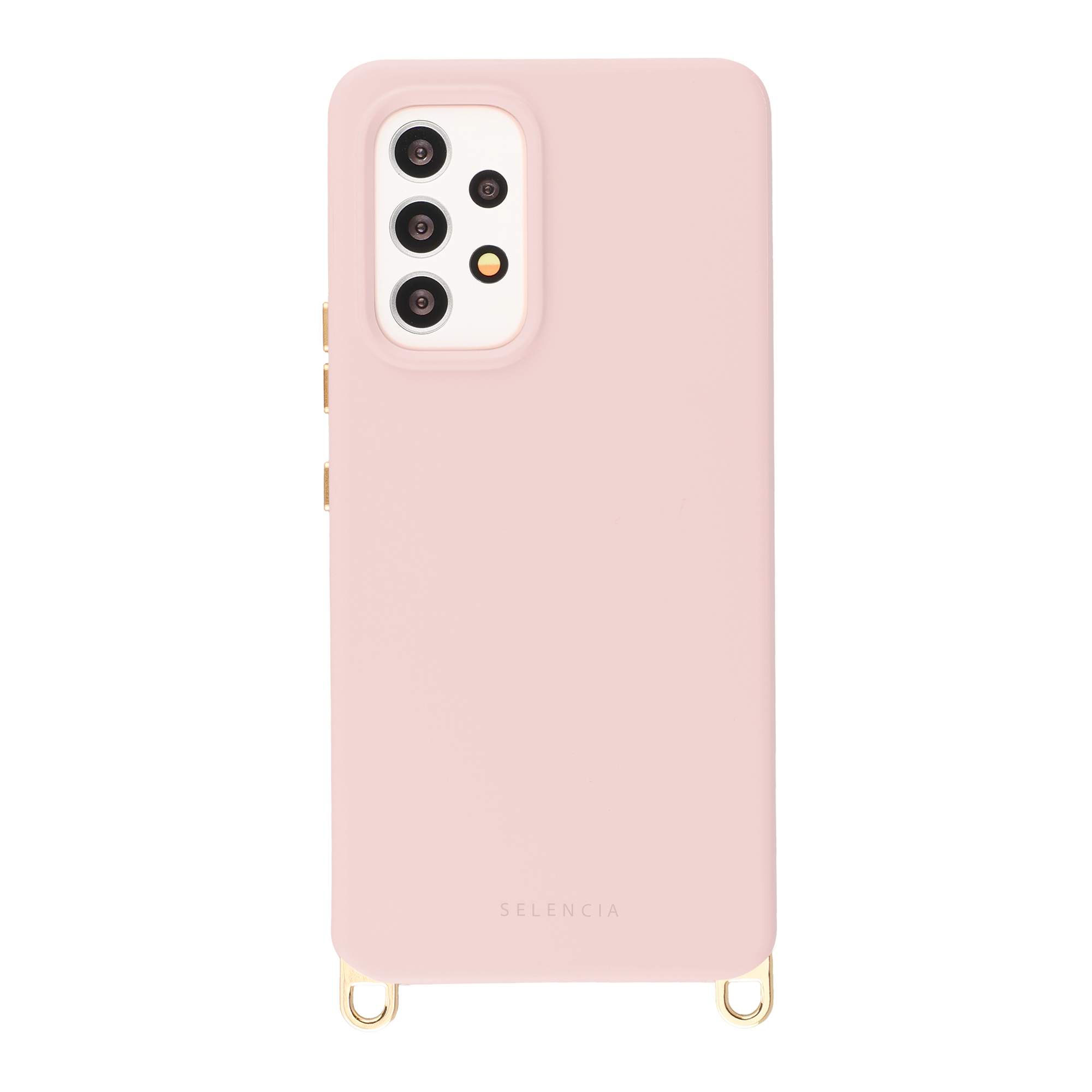 Selencia Rivièra MagSafe Backcover met afneembare haakjes voor de Samsung Galaxy A53 - Sorbet Pink