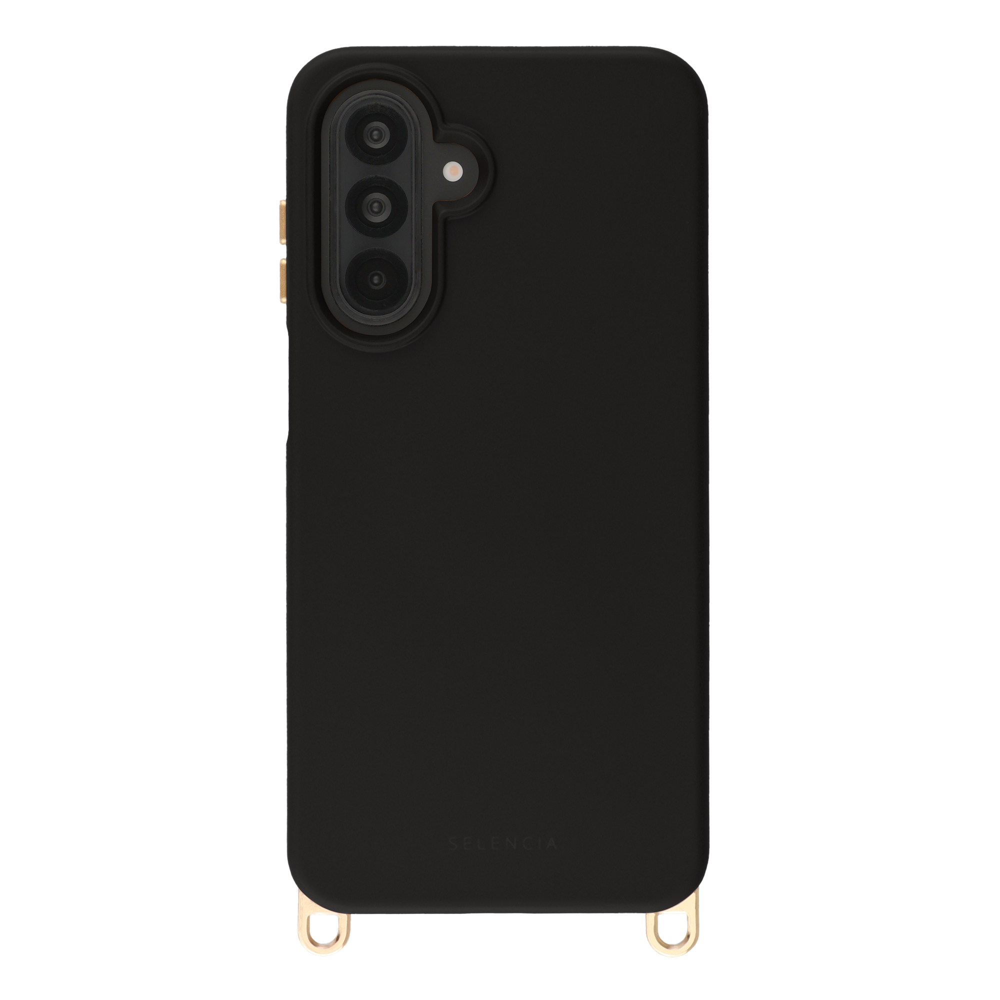 Selencia Rivièra MagSafe Backcover met afneembare haakjes voor de Samsung Galaxy A17 (5G) / (4G) - Velvet Black