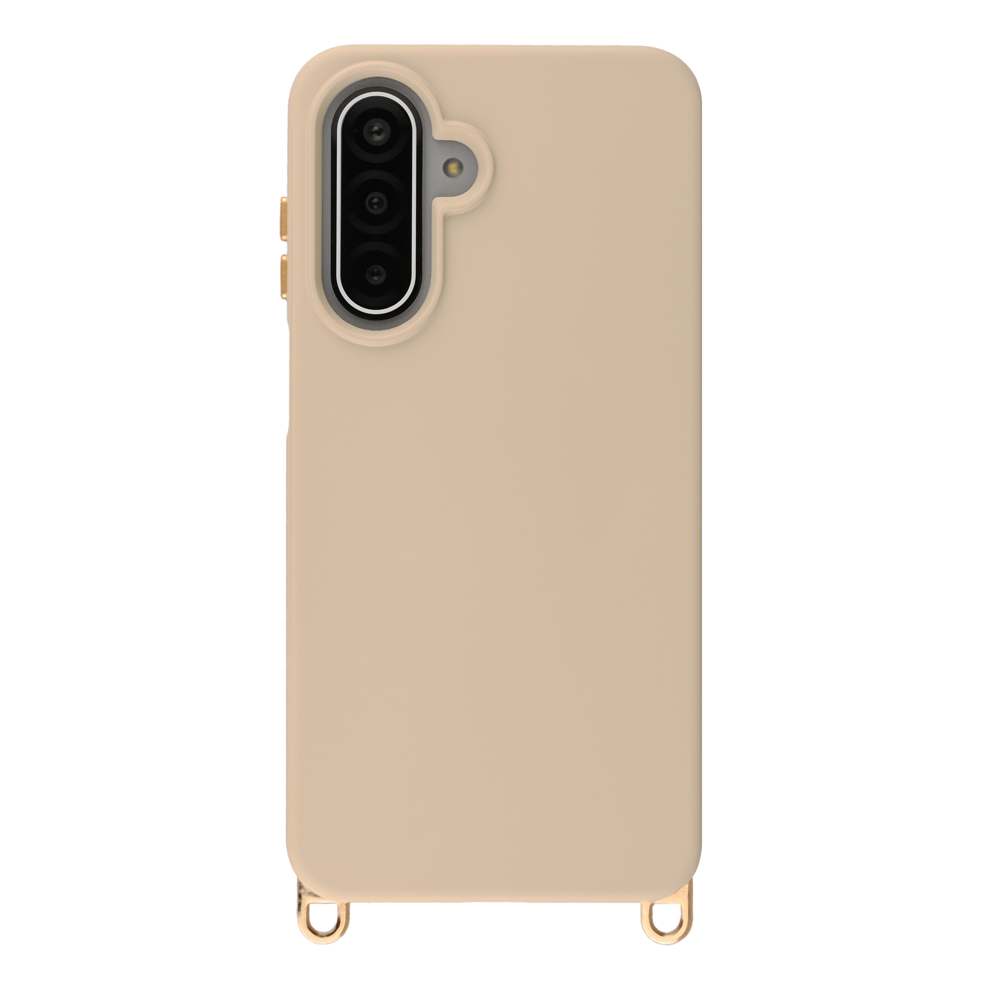 Selencia Rivièra MagSafe Backcover met afneembare haakjes voor de Samsung Galaxy A17 (5G) / (4G) - Milky Latte