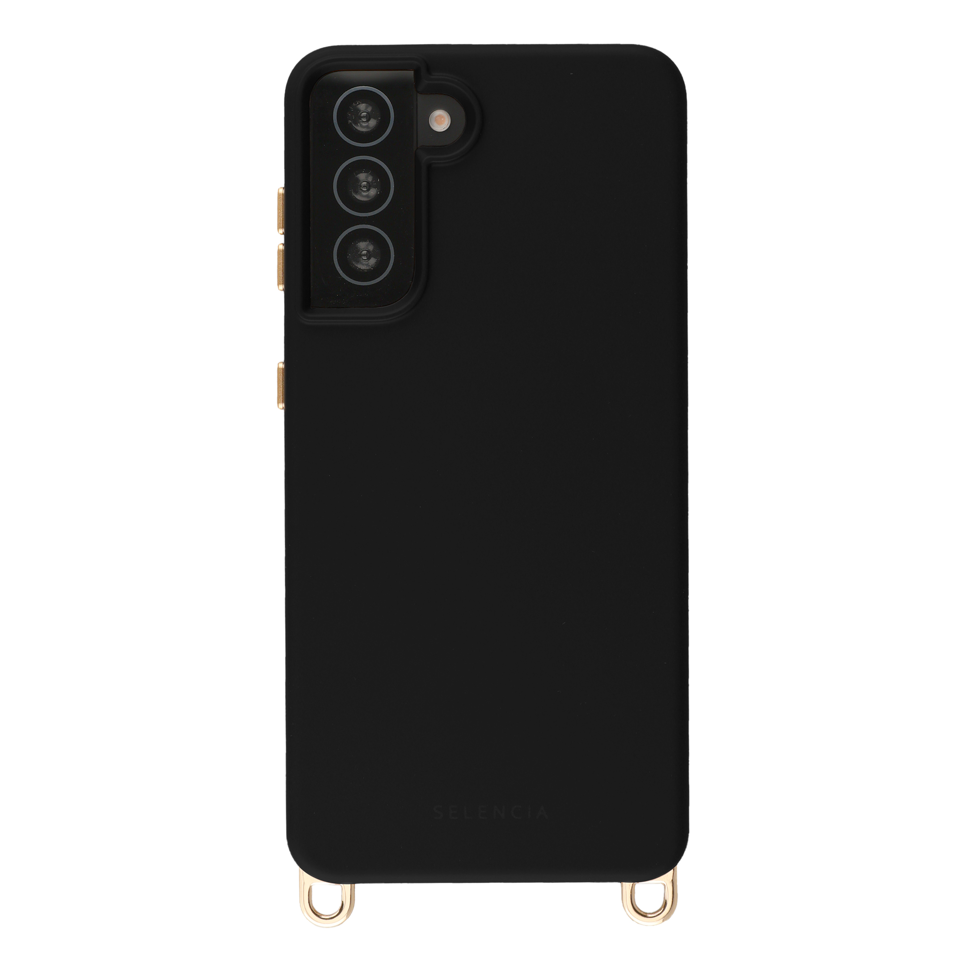 Selencia Rivièra MagSafe Backcover met afneembare haakjes voor de Samsung Galaxy S21 - Velvet Black