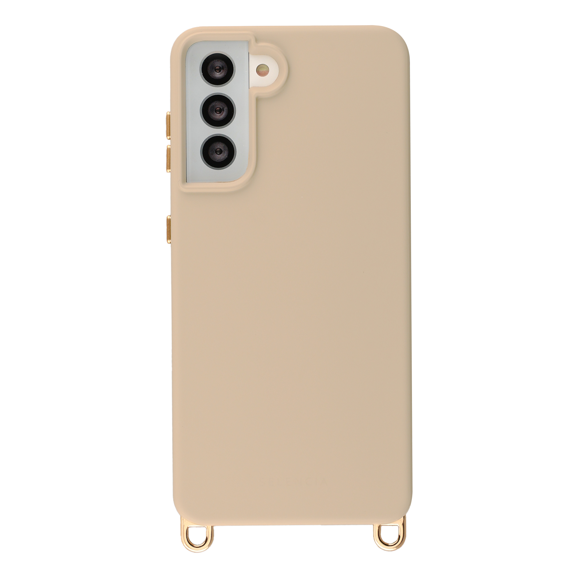 Selencia Rivièra MagSafe Backcover met afneembare haakjes voor de Samsung Galaxy S21 - Milky Latte