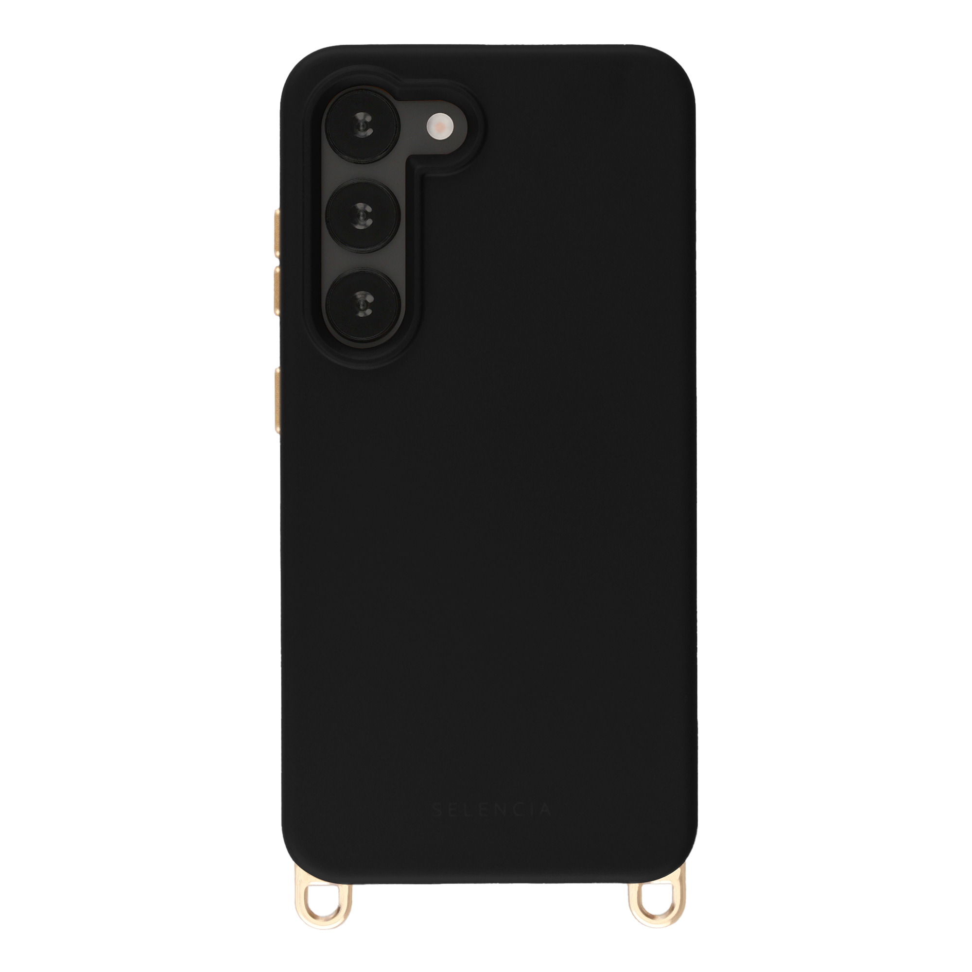 Selencia Rivièra MagSafe Backcover met afneembare haakjes voor de Samsung Galaxy S23 - Velvet Black