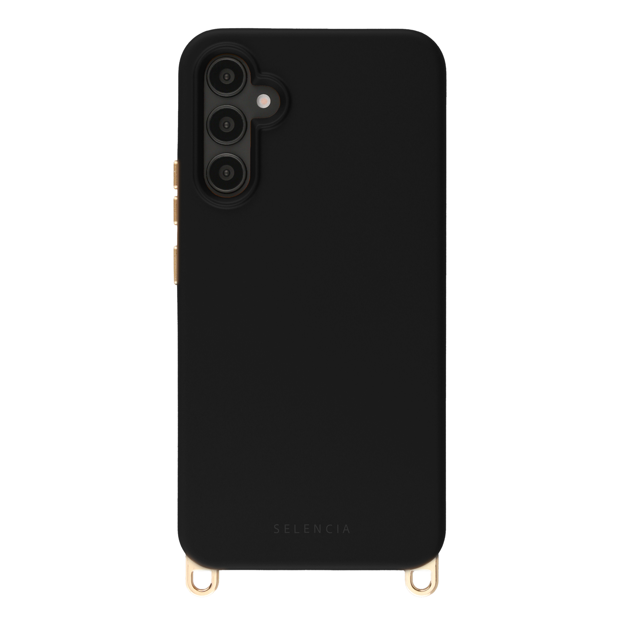 Selencia Rivièra MagSafe Backcover met afneembare haakjes voor de Samsung Galaxy A34 (5G) - Velvet Black
