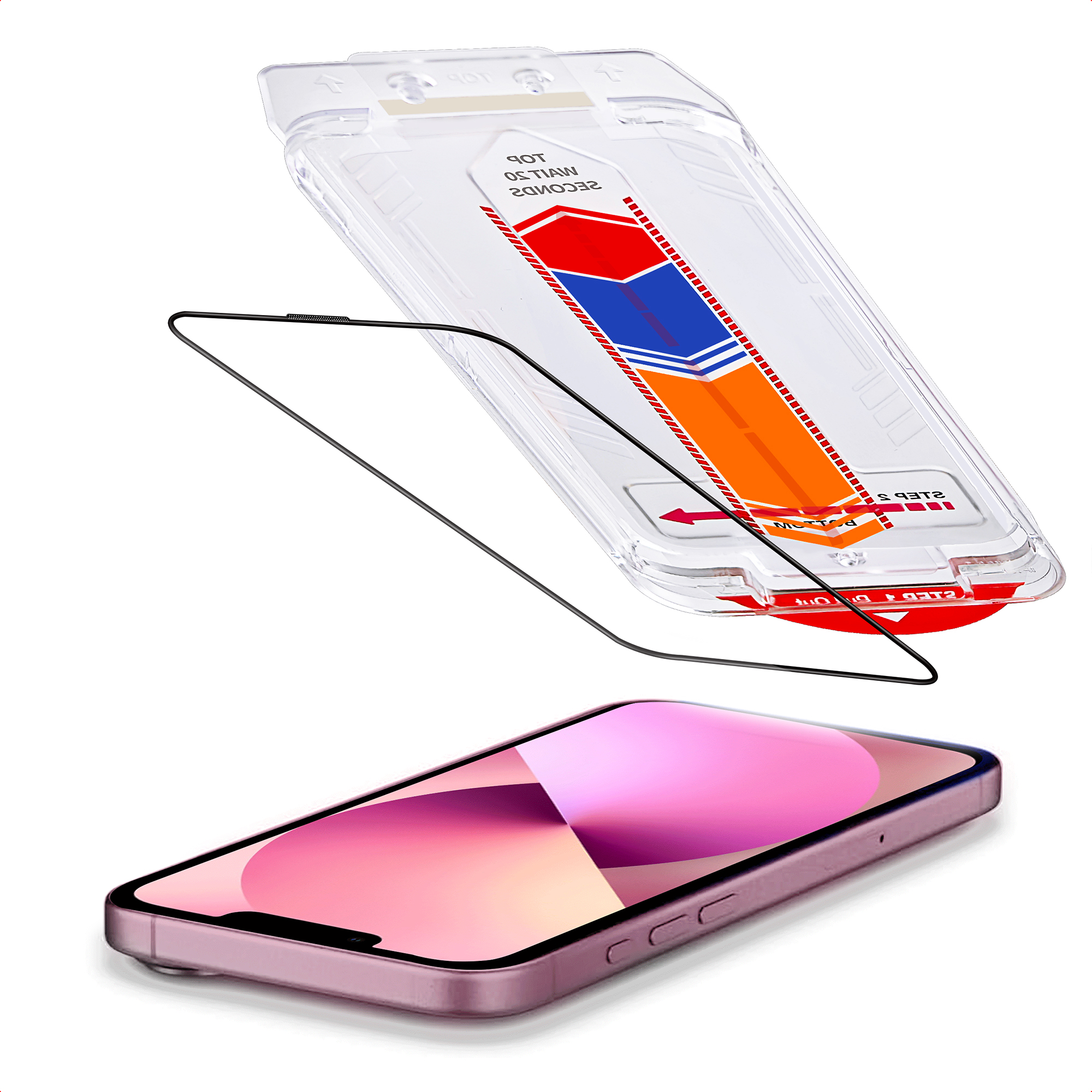 Accezz Gehard Glas Screenprotector met Applicator - 2-pack voor de Apple iPhone 17e / 16e / 15 / 14 / 13 / 13 Pro