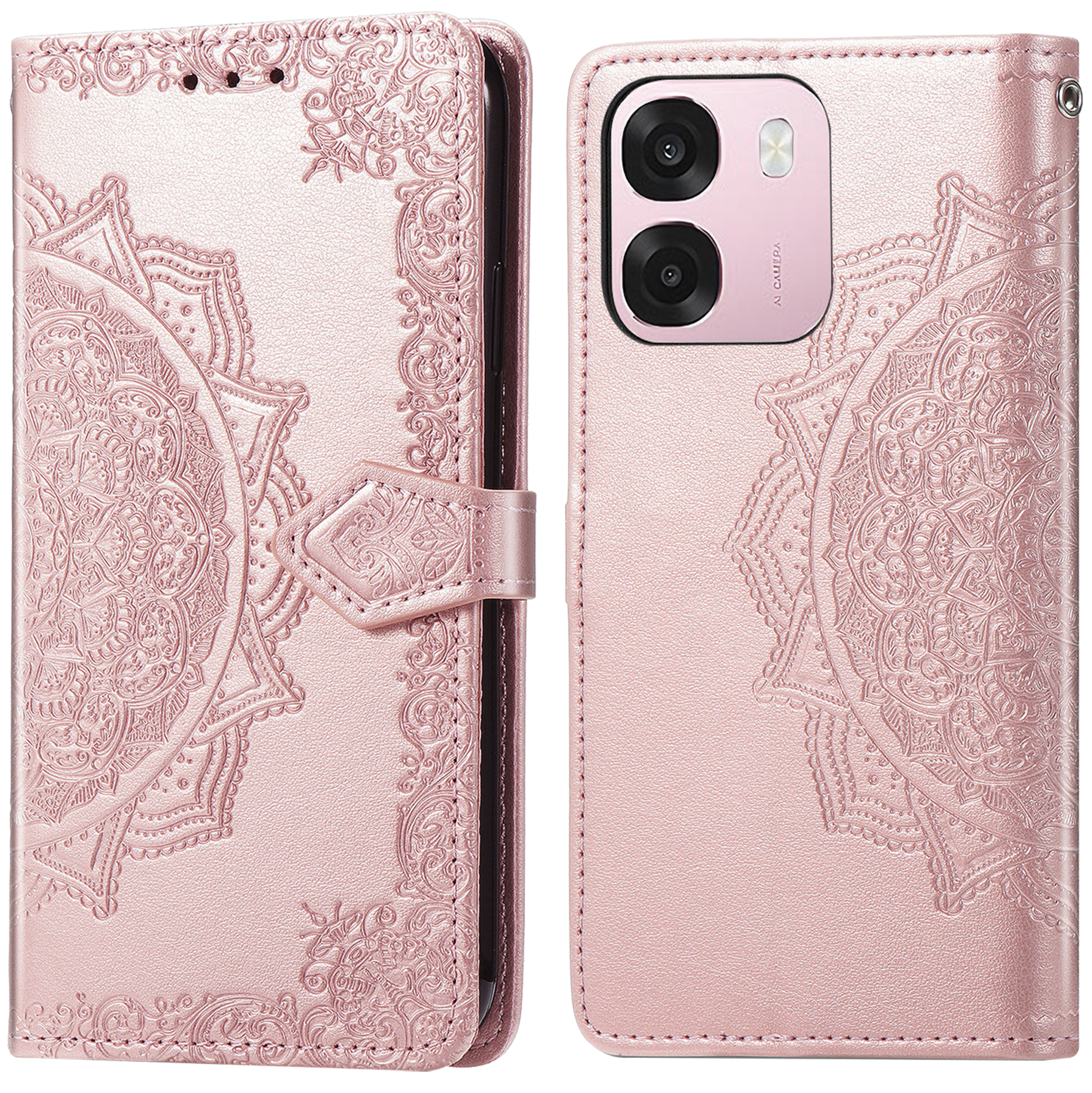 imoshion Mandala Bookcase voor de Oppo A6 (5G) - Rose Gold