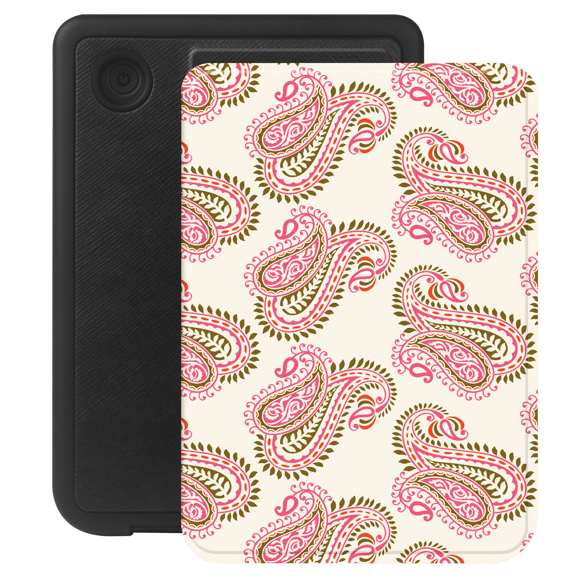 Selencia Vivid Bookcase voor de Kobo Clara Colour / Clara BW - Paisley Blush