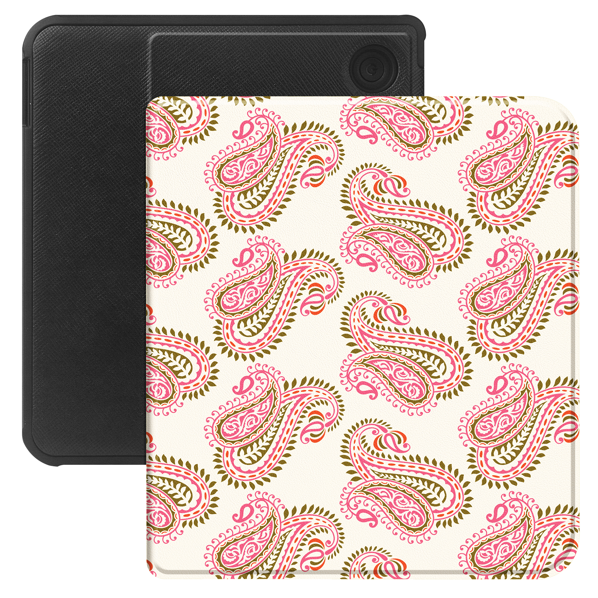 Selencia Vivid Bookcase voor de Kobo Libra Colour / Libra 2 - Paisley Blush