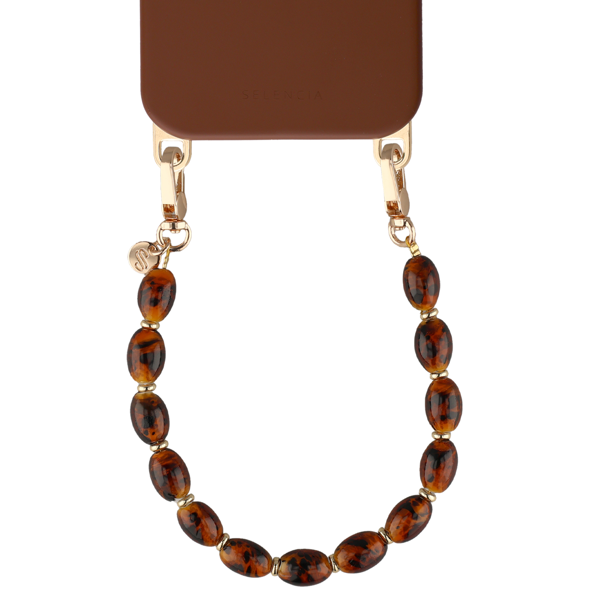 Selencia Tortoise Shell Polskoord - Brown