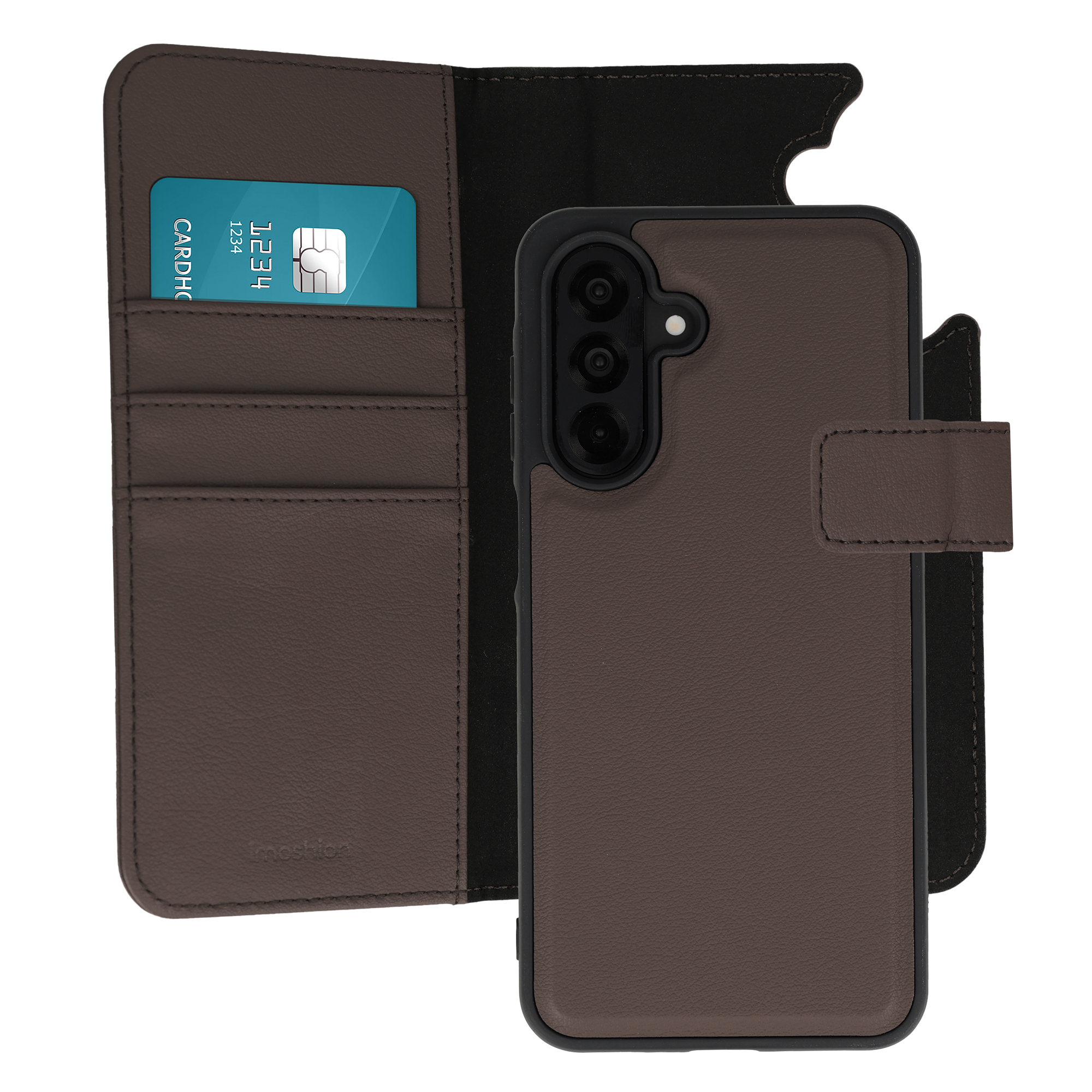 imoshion Étui portefeuille luxe 2-en-1 amovible Samsung Galaxy A26 - Marron