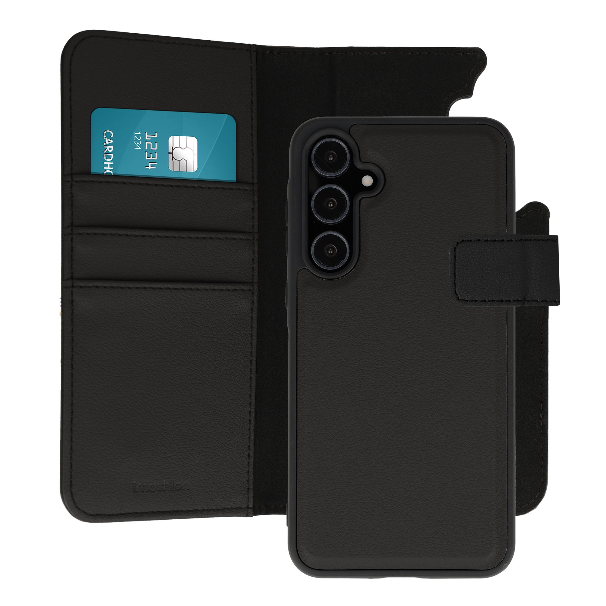 imoshion Uitneembare 2-in-1 Luxe Bookcase voor de Samsung Galaxy A55 - Zwart