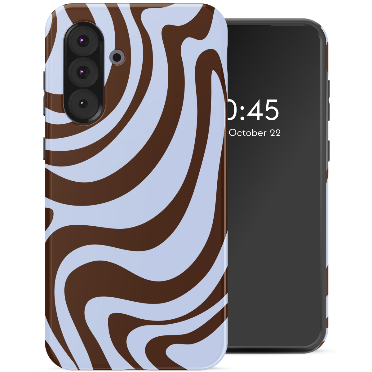 Selencia Vivid Backcover voor de Samsung Galaxy A36 / A56 - Dream Swirl Chocolate