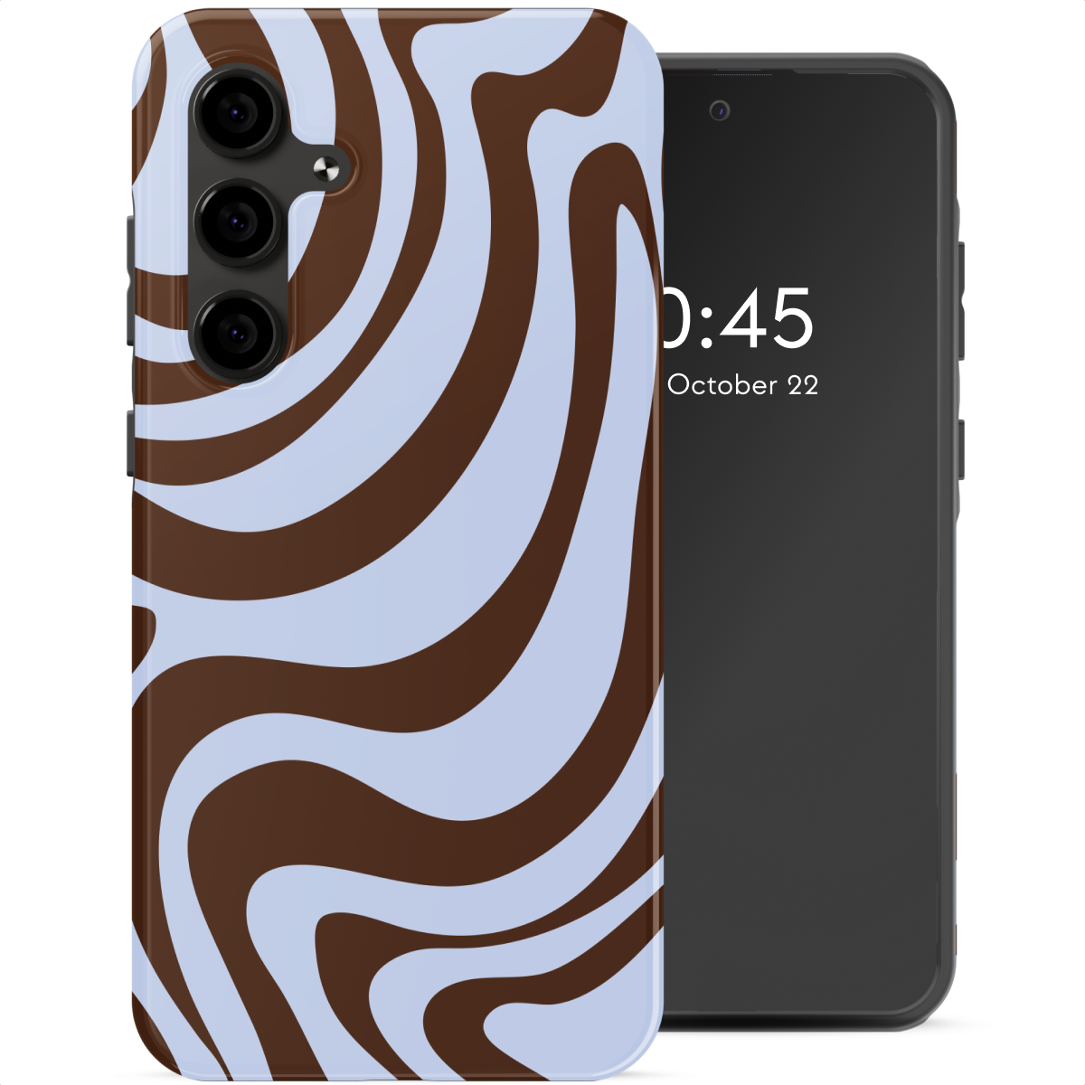 Selencia Vivid Backcover voor de Samsung Galaxy S24 FE - Dream Swirl Chocolate
