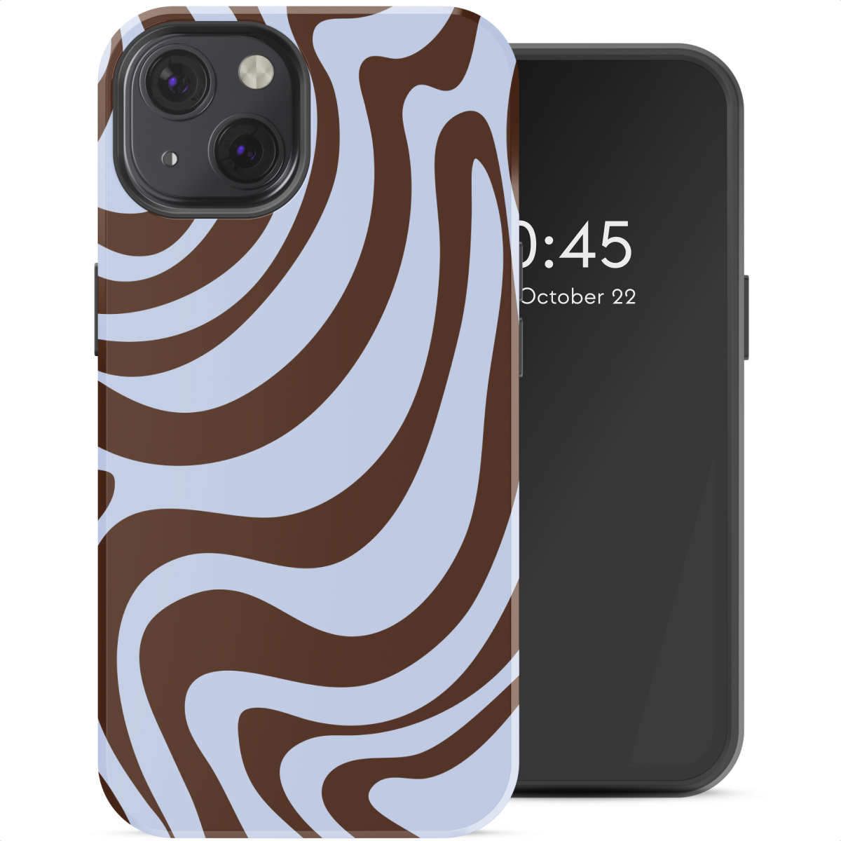 Selencia Vivid Backcover voor de Apple iPhone 13 - Dream Swirl Chocolate