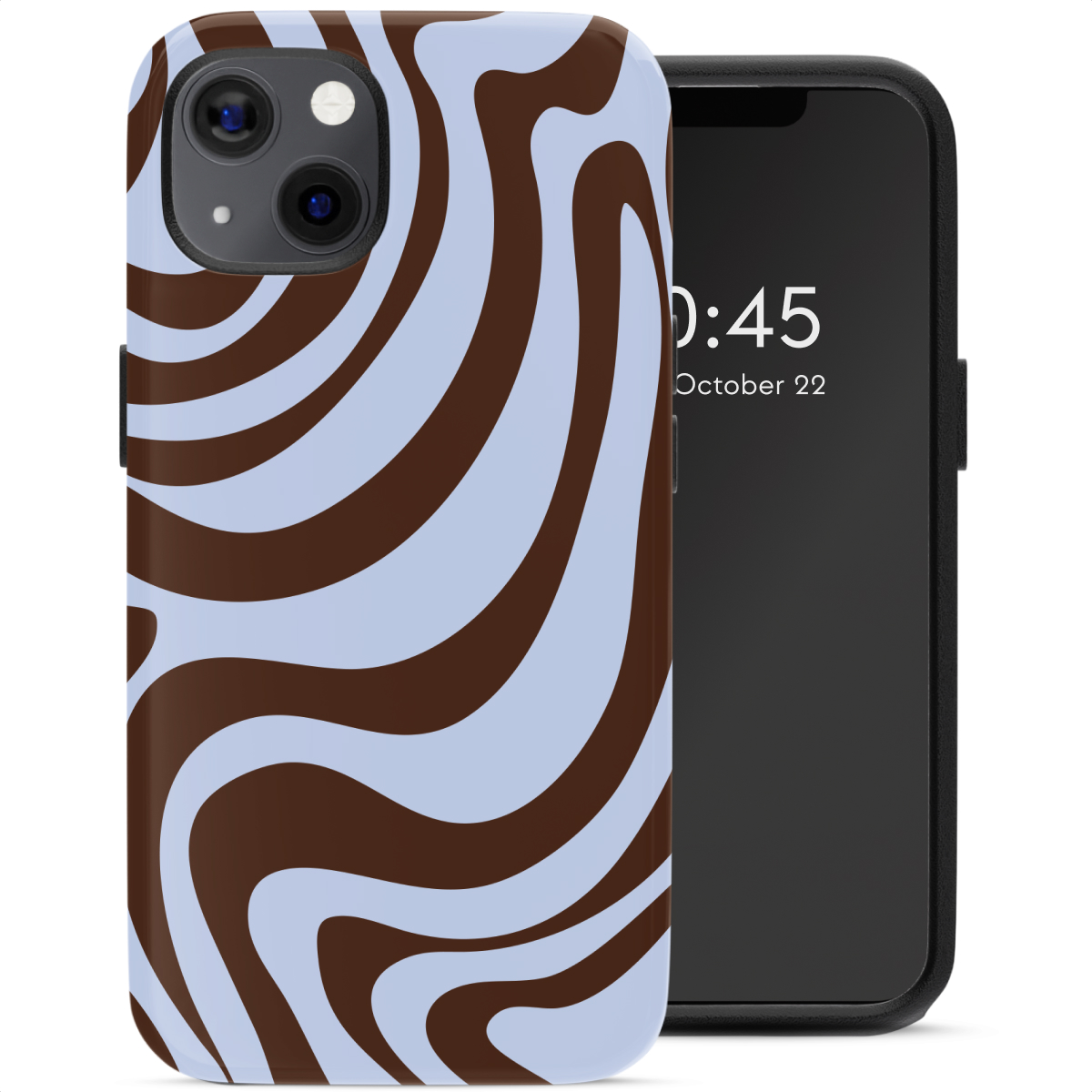 Selencia Vivid Backcover voor de Apple iPhone 13 Pro - Dream Swirl Chocolate