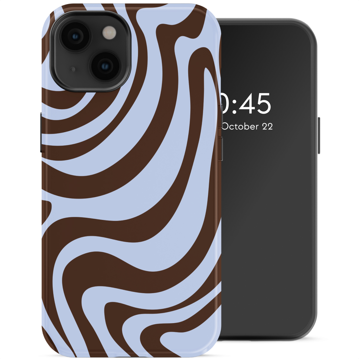 Selencia Vivid Backcover met MagSafe voor de Apple iPhone 14 - Dream Swirl Chocolate