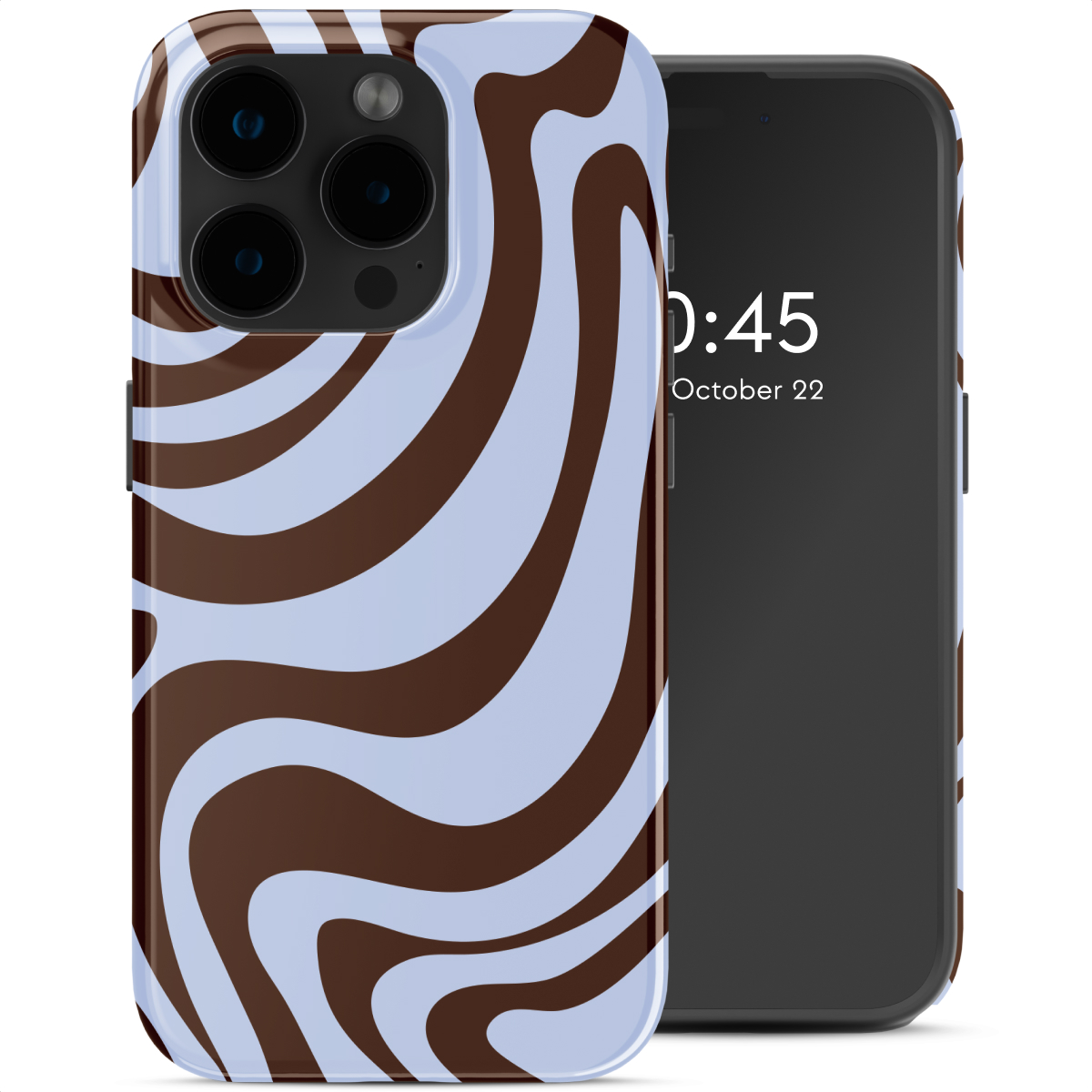 Selencia Vivid Backcover voor de Apple iPhone 15 Pro - Dream Swirl Chocolate