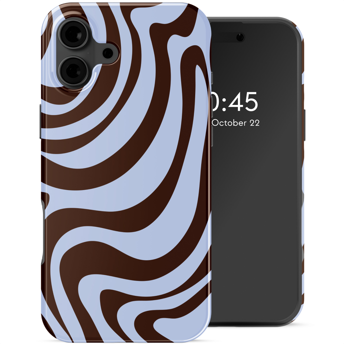 Selencia Vivid Backcover voor de Apple iPhone 16 - Dream Swirl Chocolate