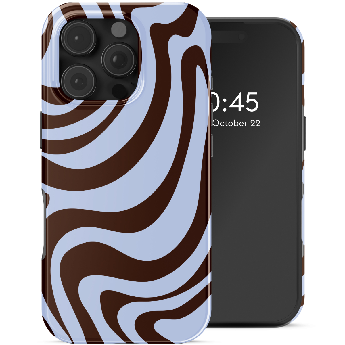 Selencia Vivid Backcover met MagSafe voor de Apple iPhone 16 Pro - Dream Swirl Chocolate