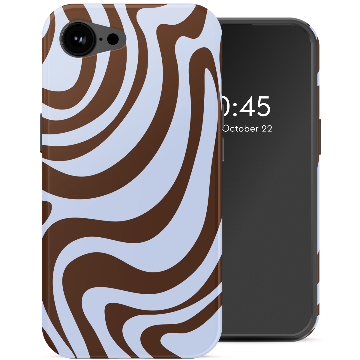 Selencia Vivid Backcover met MagSafe voor de Apple iPhone 17e / 16e - Dream Swirl Chocolate
