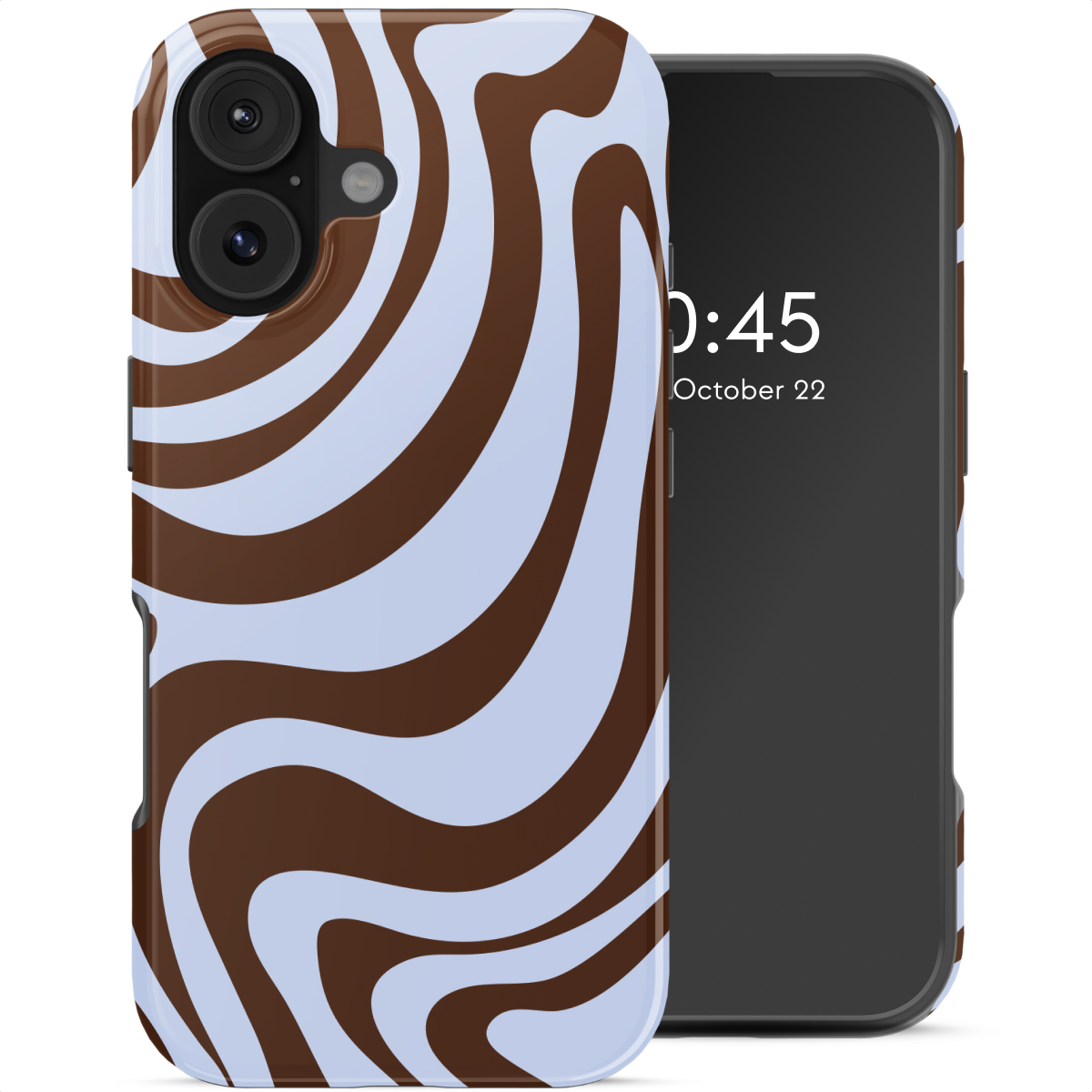 Selencia Vivid Backcover voor de Apple iPhone 17 - Dream Swirl Chocolate