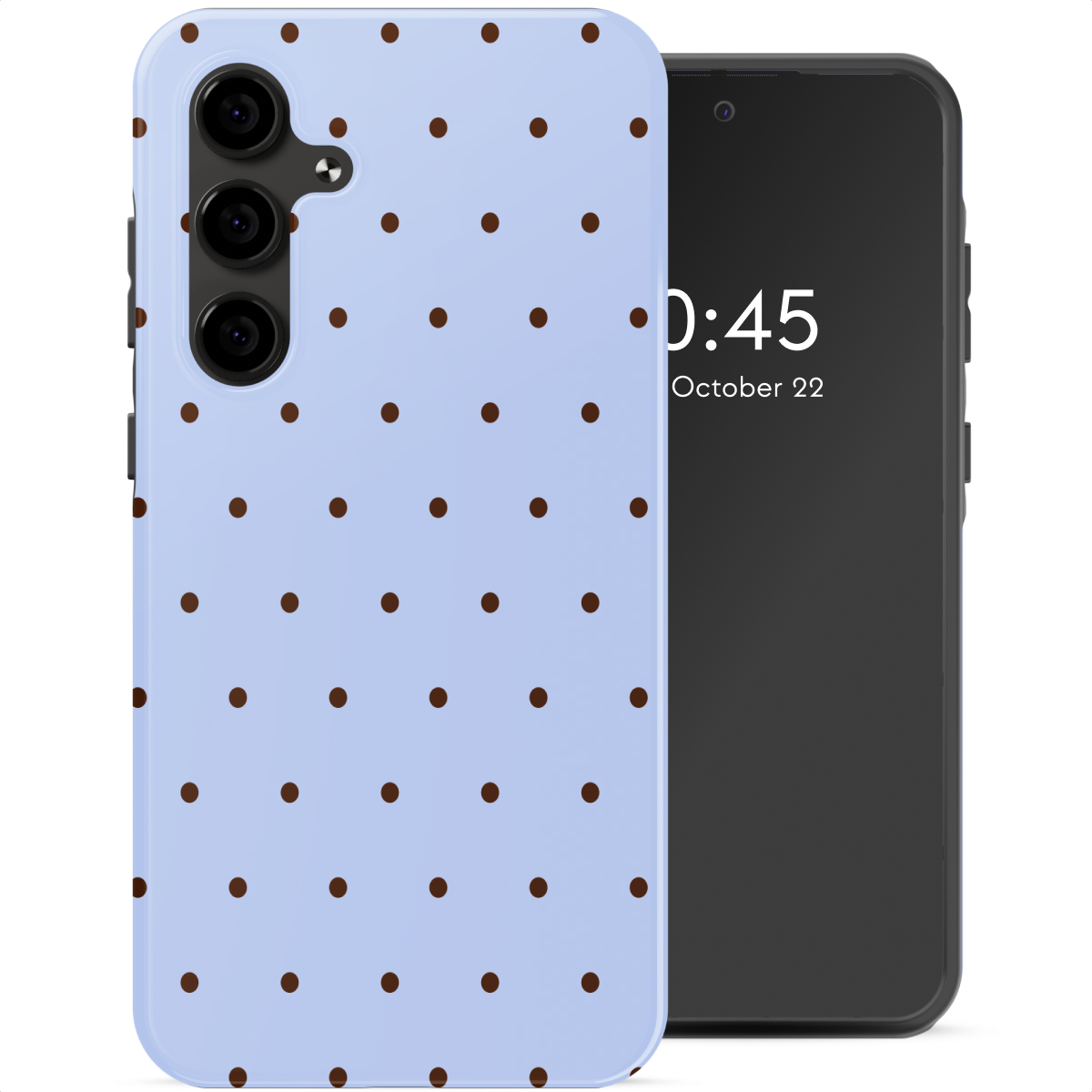 Selencia Vivid Backcover voor de Samsung Galaxy S24 FE - Happy Dots Digital Sky