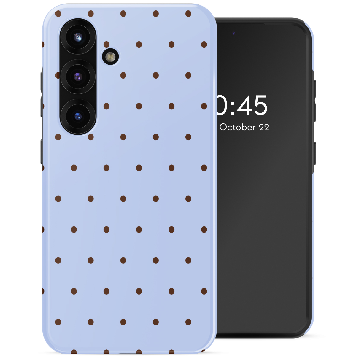 Selencia Vivid Backcover met MagSafe voor de Samsung Galaxy S25 - Happy Dots Digital Sky