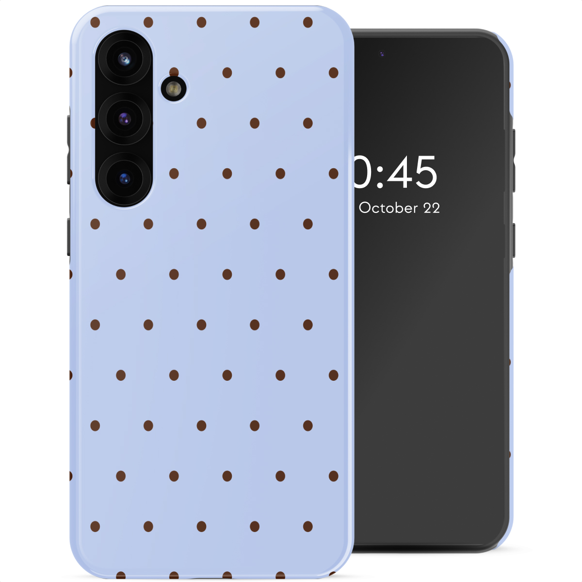 Selencia Vivid Backcover voor de Samsung Galaxy S25 FE - Happy Dots Digital Sky