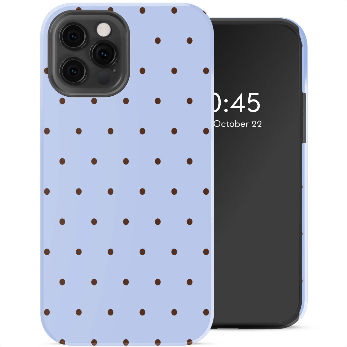 Selencia Vivid Backcover voor de Apple iPhone 12 (Pro) - Happy Dots Digital Sky
