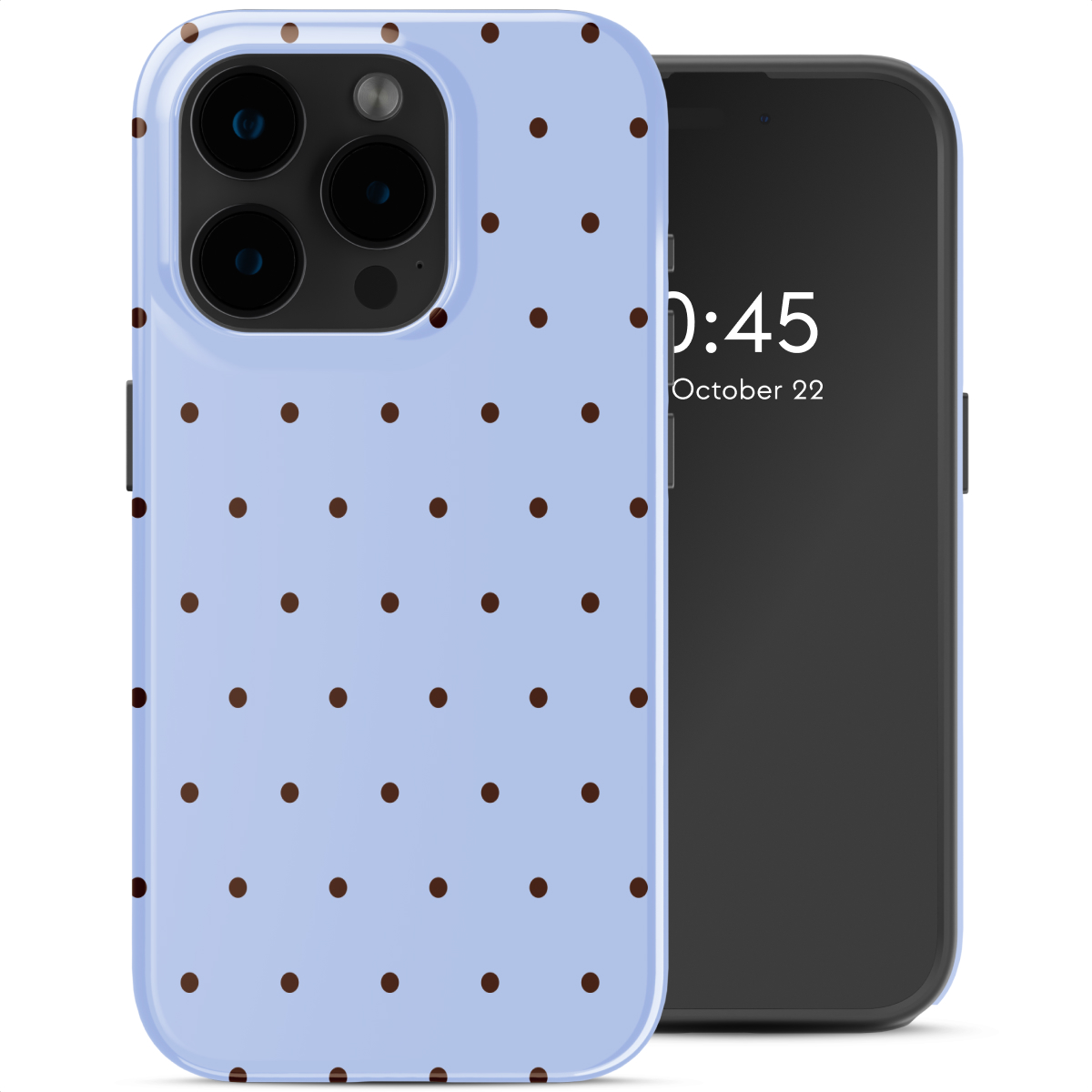 Selencia Vivid Backcover voor de Apple iPhone 15 Pro - Happy Dots Digital Sky