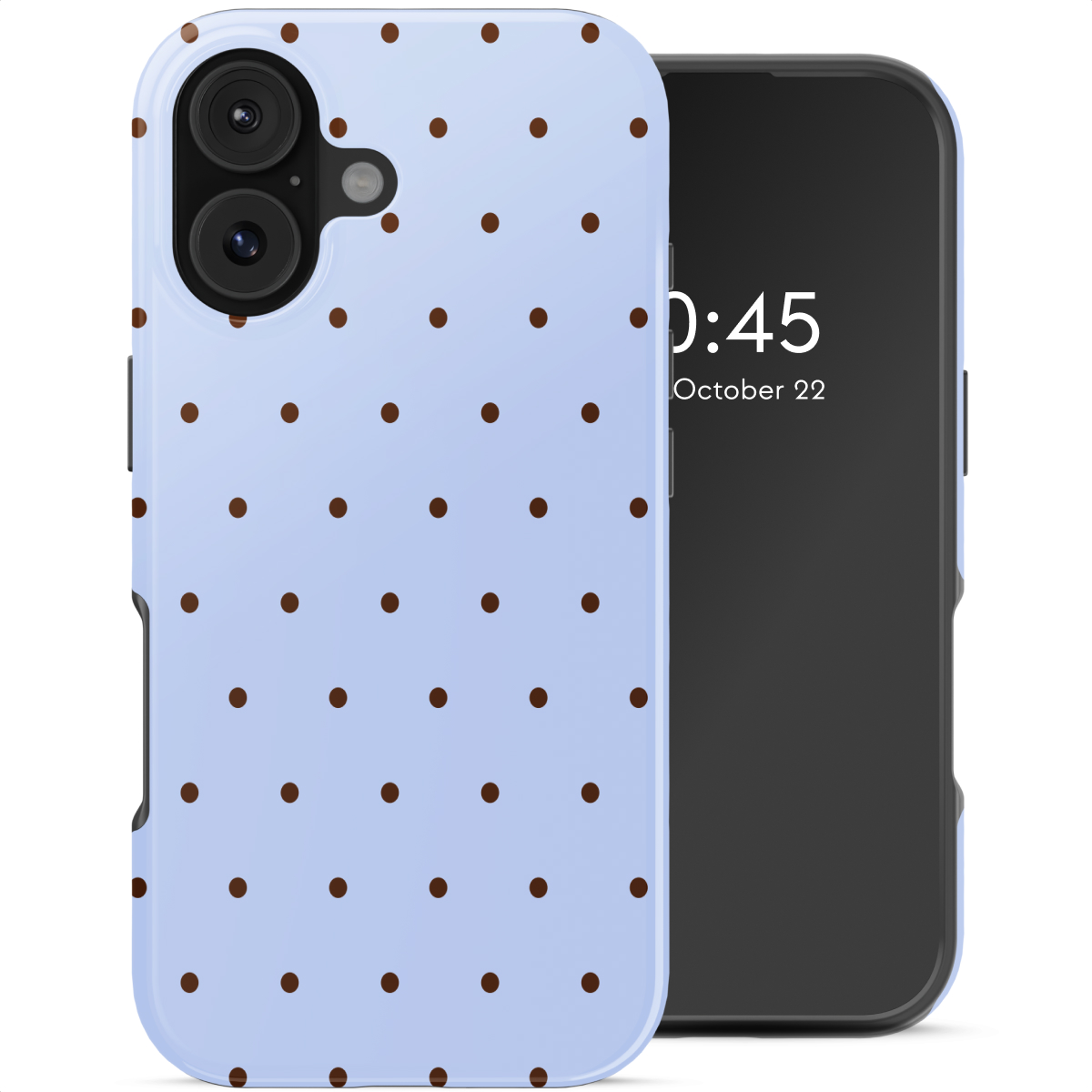 Selencia Vivid Backcover voor de Apple iPhone 17 - Happy Dots Digital Sky