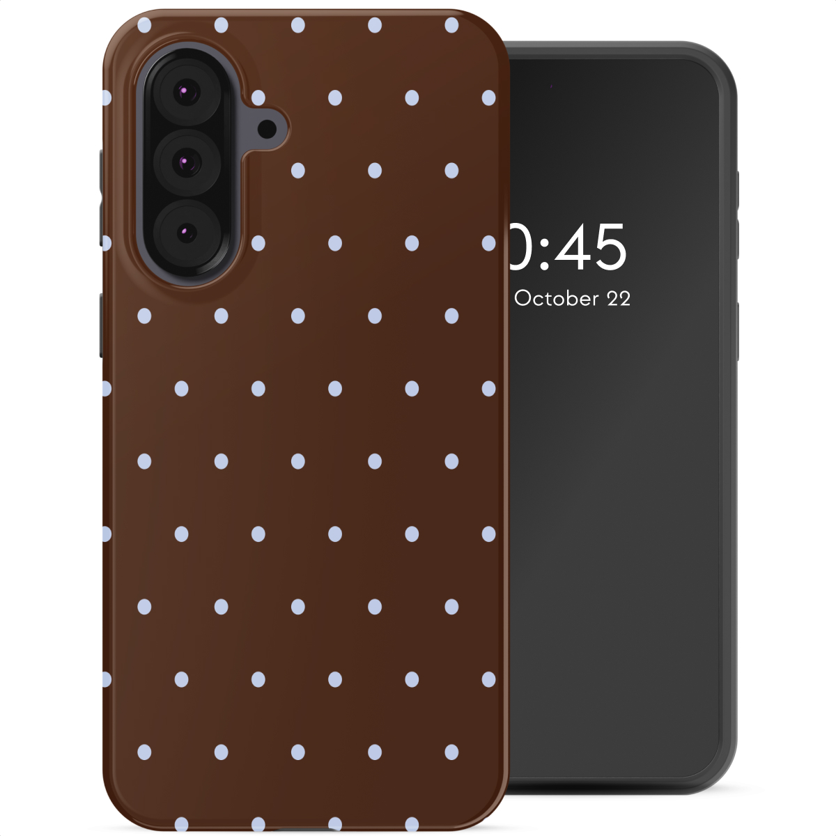Selencia Vivid Backcover voor de Samsung Galaxy A37 (5G) - Happy Dots Chocolate