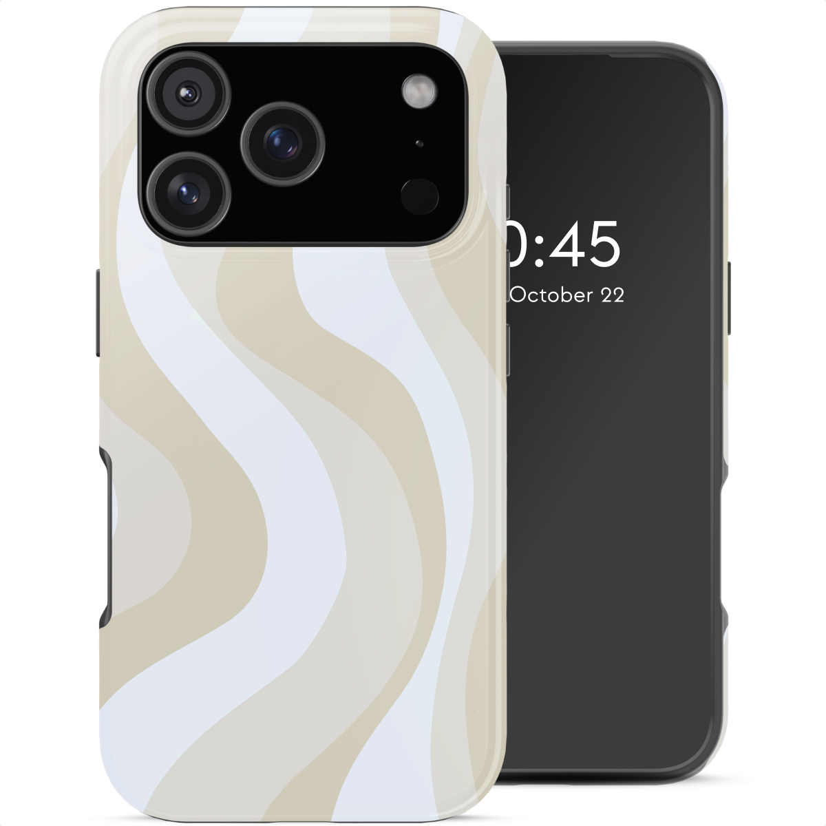 Selencia Vivid Backcover voor de Apple iPhone 18 Pro - Desert Waves Beige