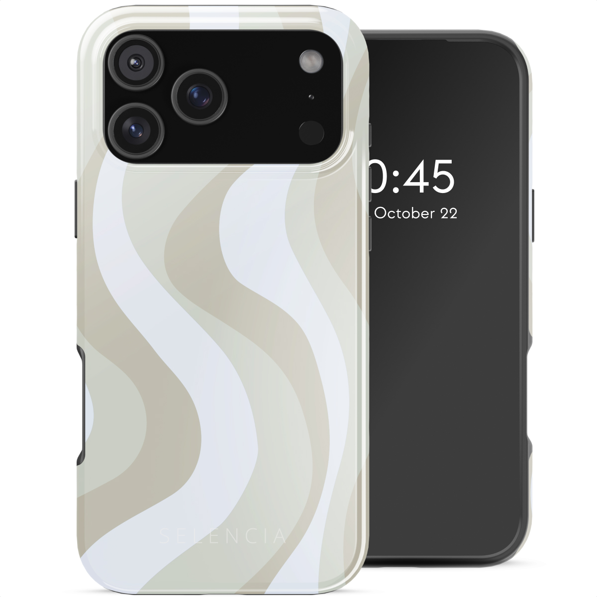 Selencia Coque arrière Vivid avec MagSafe Apple iPhone 18 Pro Max / 17 Pro Max - Desert Waves Beige