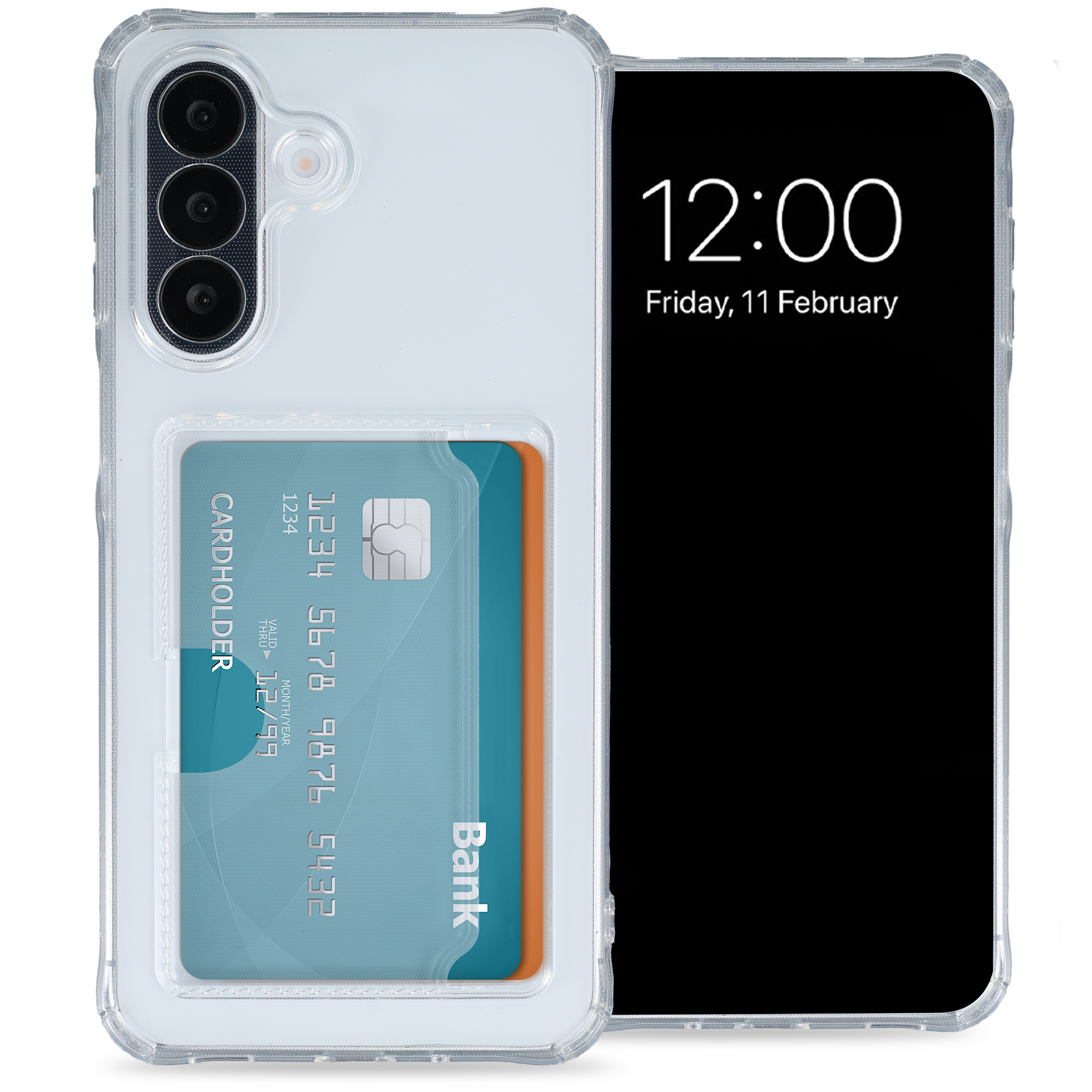 imoshion Coque silicone avec porte-cartes Samsung Galaxy A27 (5G) - Transparent