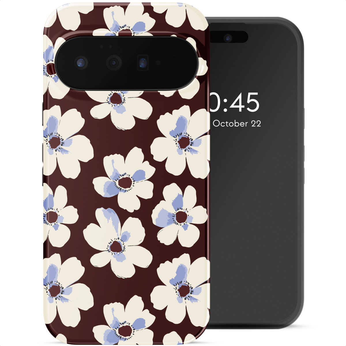 Selencia Vivid Backcover met MagSafe voor de Google Pixel 11 - Choco Flower Pop