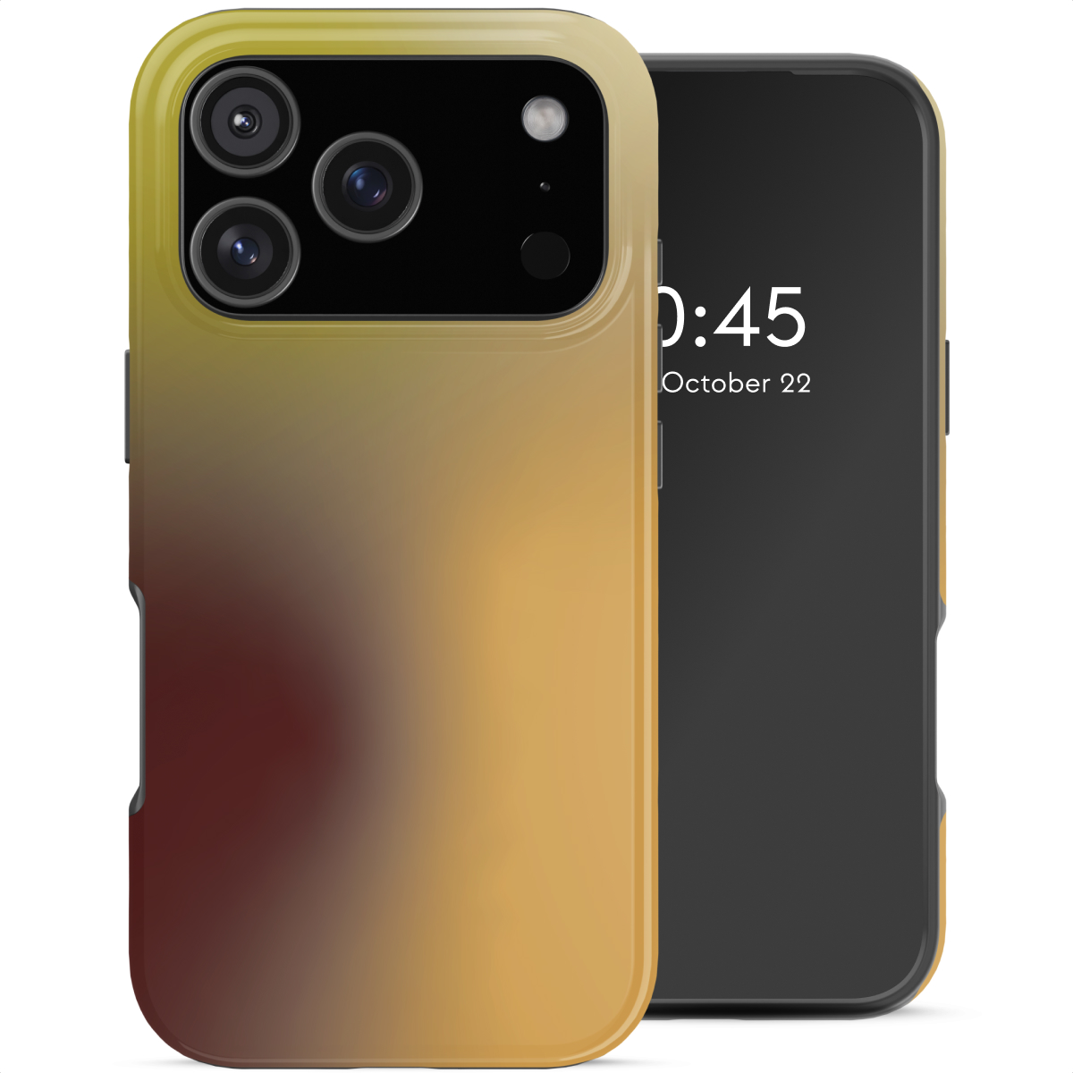 Selencia Vivid Backcover voor de Apple iPhone 18 Pro Max / 17 Pro Max - Gradient Olive Dust