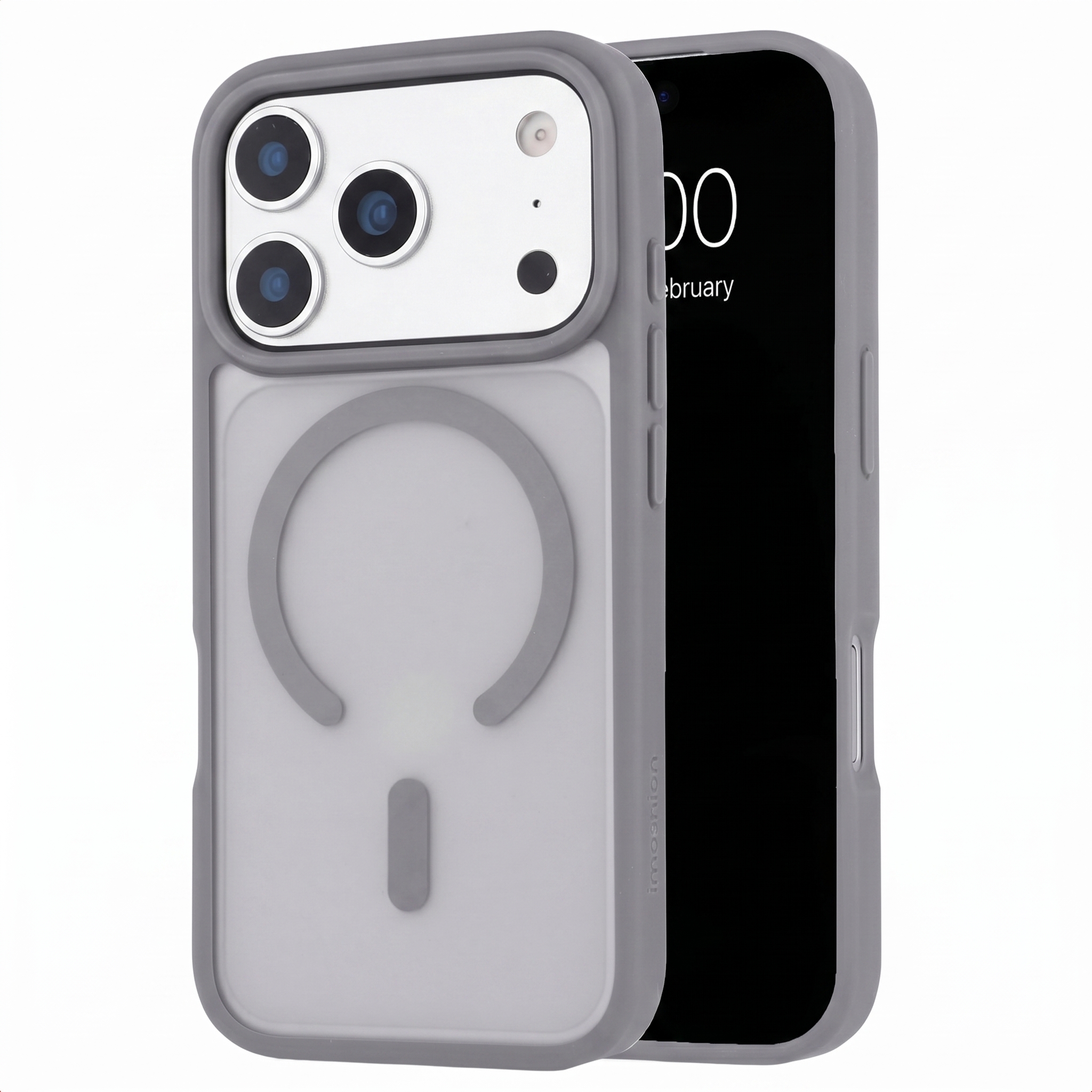 imoshion Coque Color Guard avec MagSafe pour Apple iPhone 18 Pro / 17 Pro - Gris