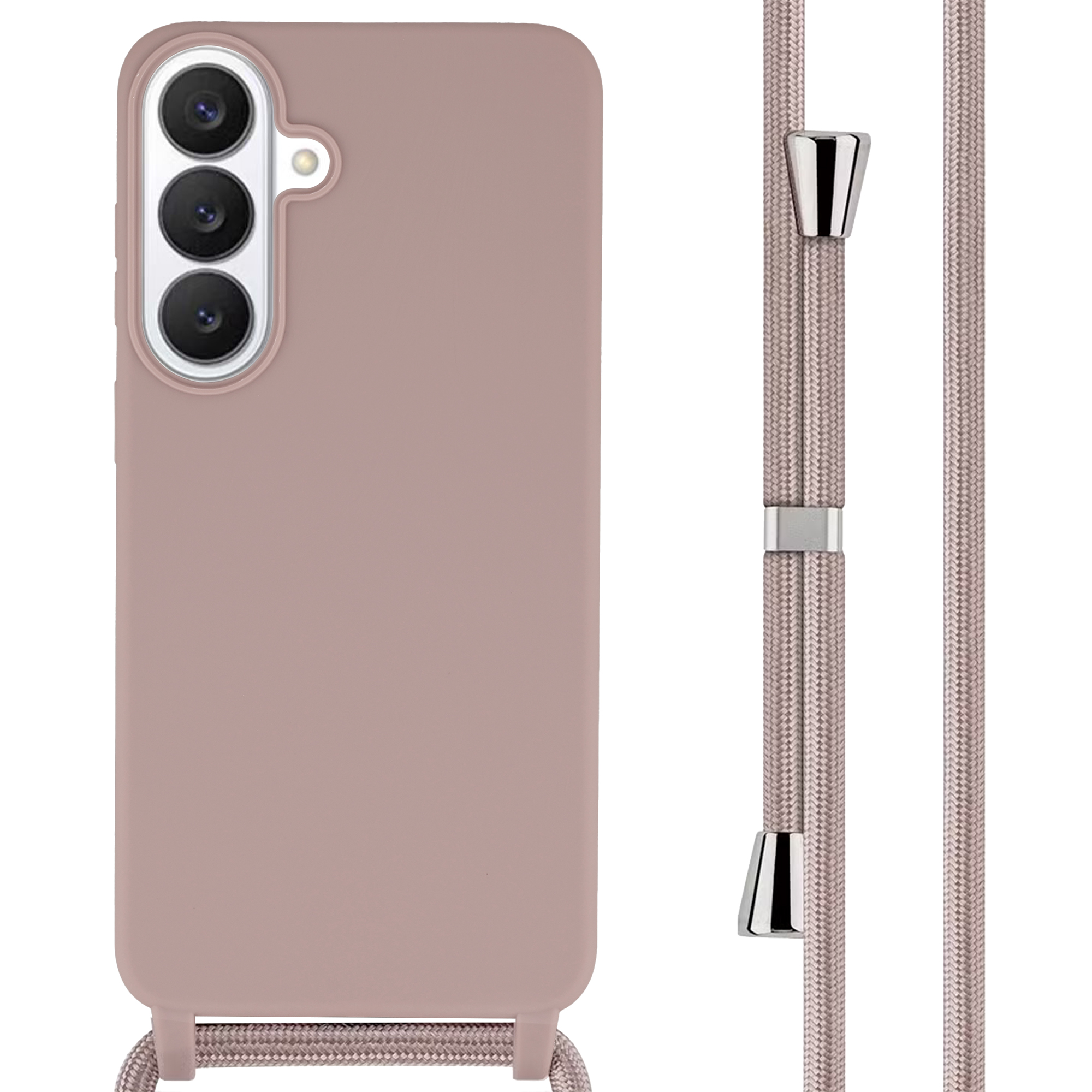 imoshion Coque en silicone avec cordon Samsung Galaxy S26 FE - Sand Pink