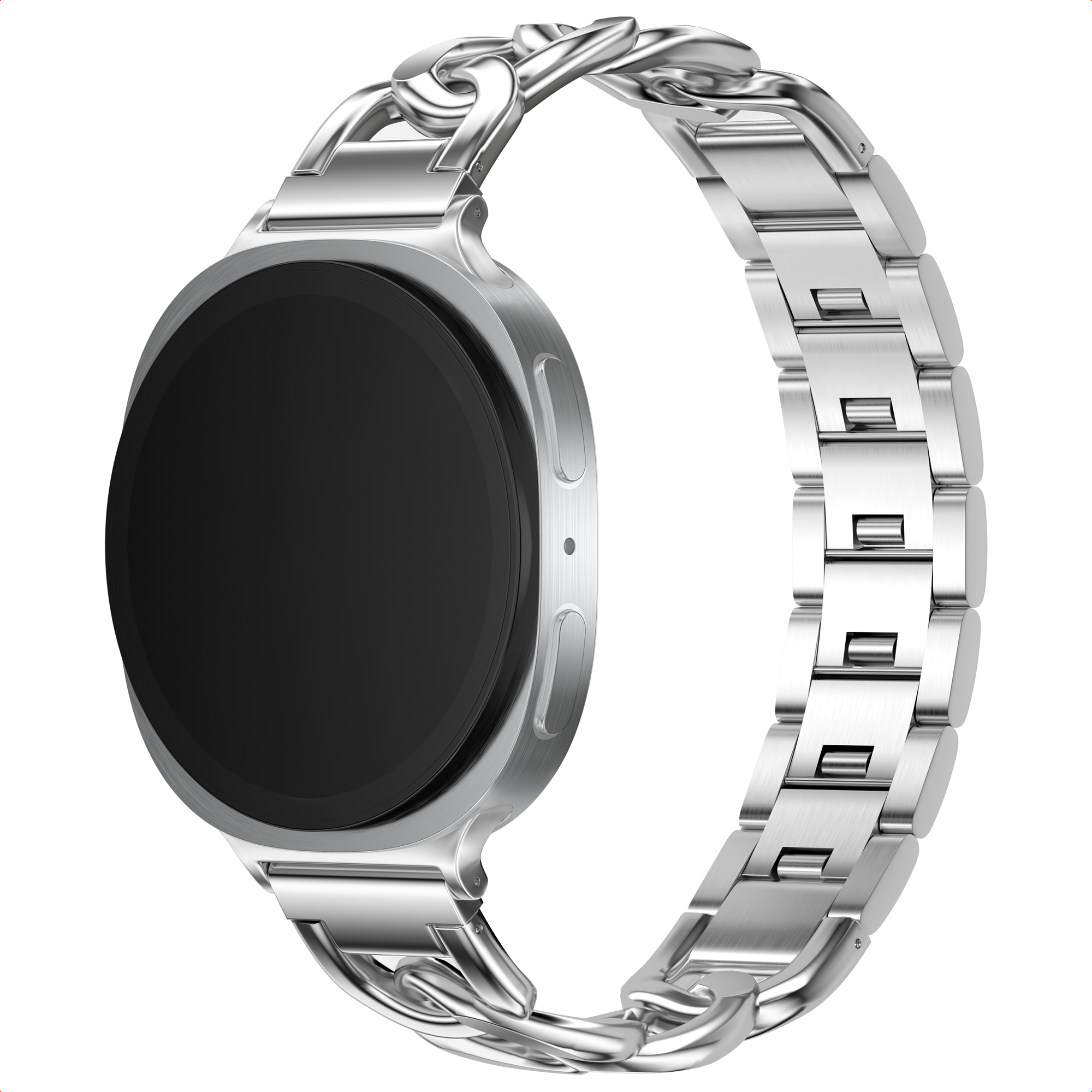 Selencia Chain bandje voor de Samsung Galaxy Watch 9 (40/44mm) / Watch 8 (40/44mm) / Classic (46mm) - Zilver
