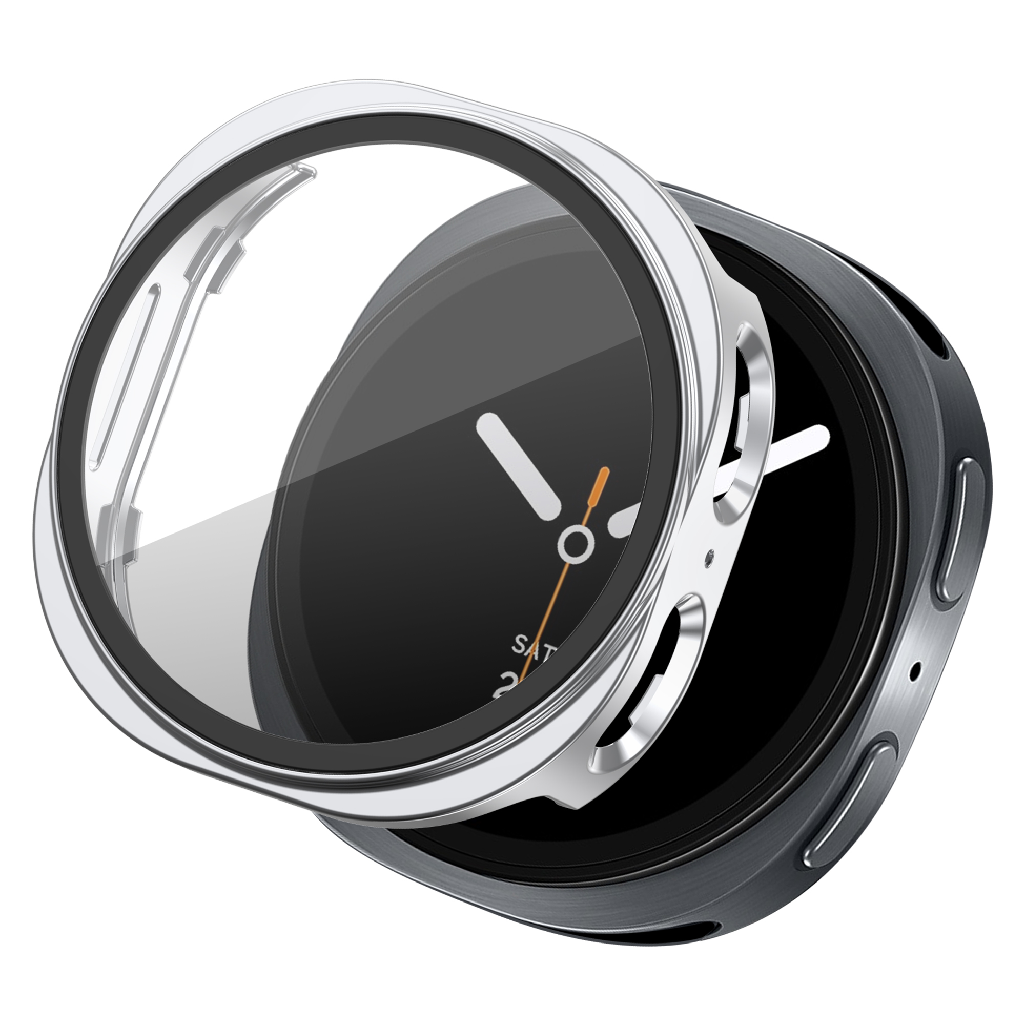 imoshion Full Cover Hardcase voor de Samsung Galaxy Watch 9 / Watch 8 (44 mm) - Zilver