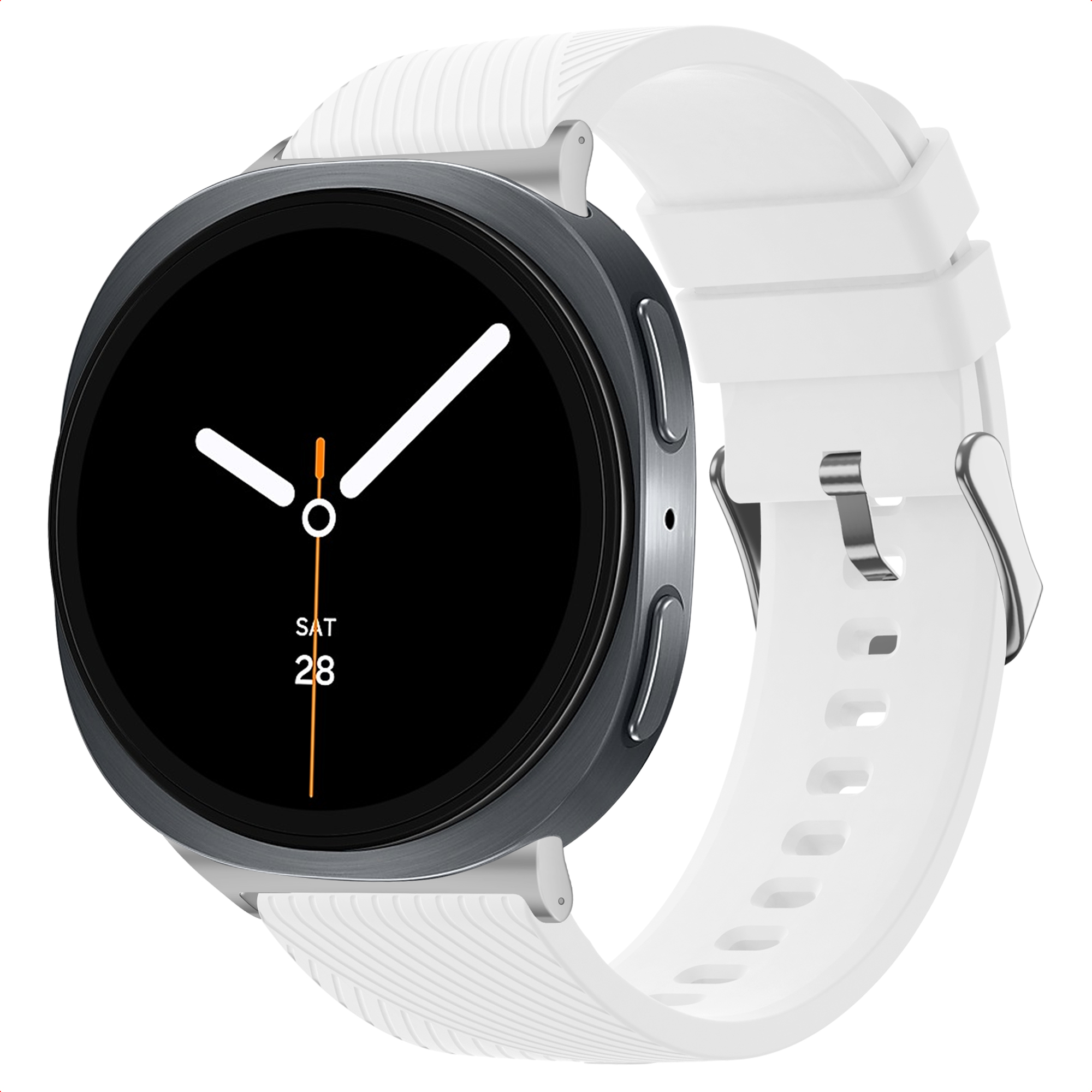 imoshion Bracelet en silicone flexible Samsung Galaxy Watch 9 (40/44mm) / Watch 8 (40/44mm) / Classic (46mm) - Blanc