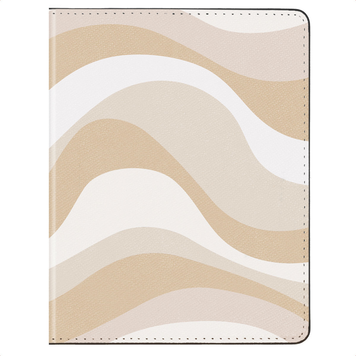 Selencia Paspoorthoes - Kunstleren cover voor je paspoort - Desert Waves Beige