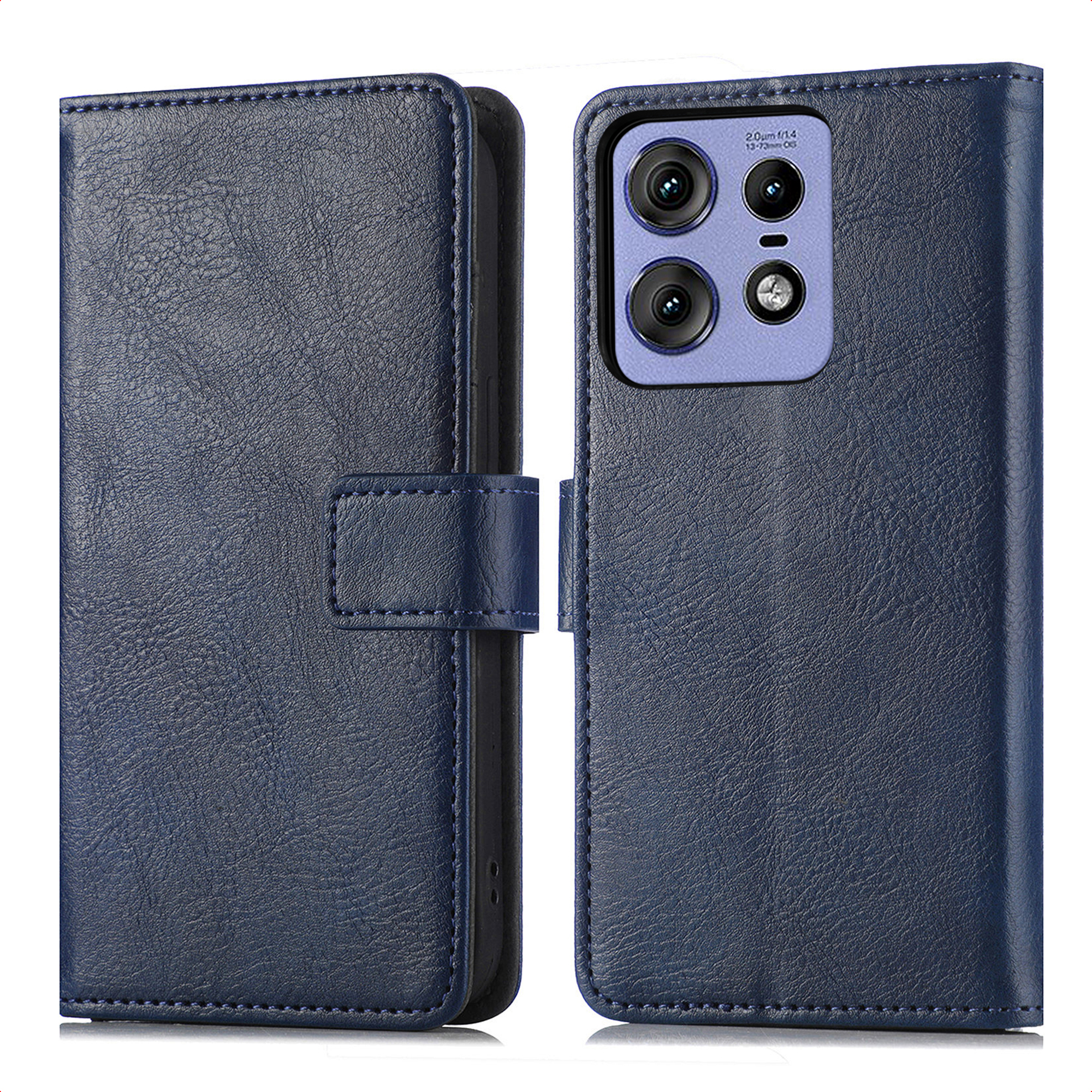imoshion Luxe Bookcase voor de Motorola Thinkphone 25 / Edge 50 Neo / Edge 60 Neo - Donkerblauw