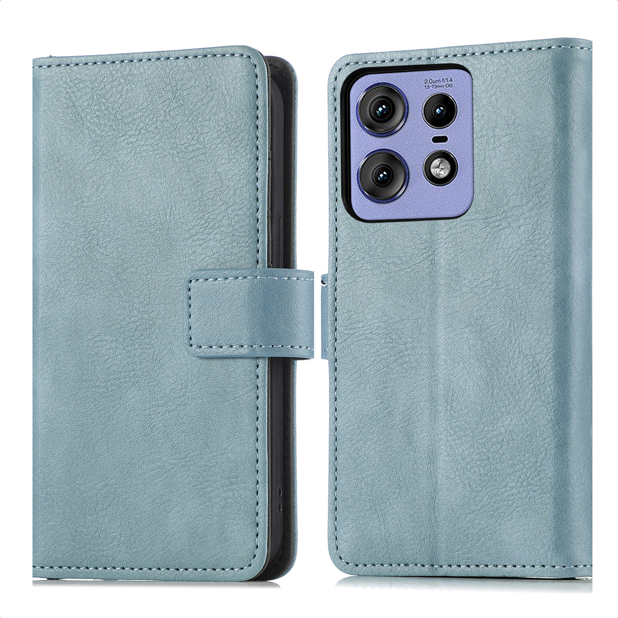 imoshion Luxe Bookcase voor de Motorola Thinkphone 25 / Edge 50 Neo / Edge 60 Neo - Lichtblauw