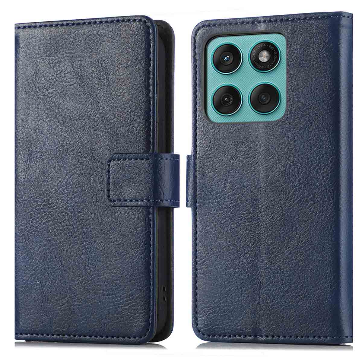 imoshion Luxe Bookcase voor de Motorola Edge 60 Fusion - Donkerblauw