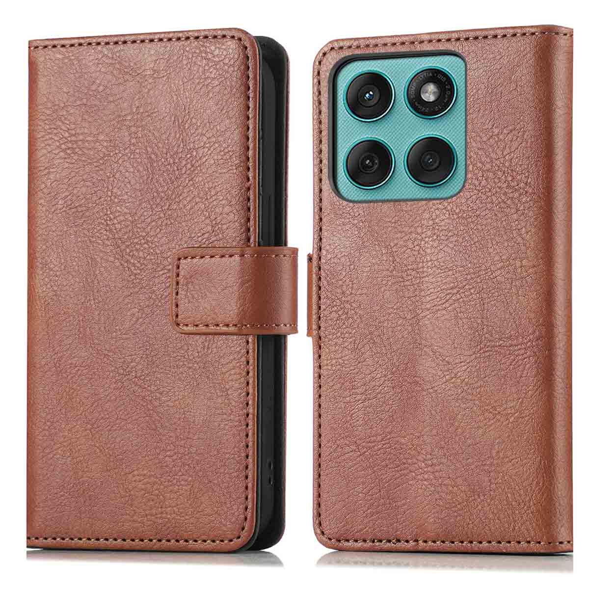 imoshion Luxe Bookcase voor de Motorola Edge 60 Fusion - Bruin