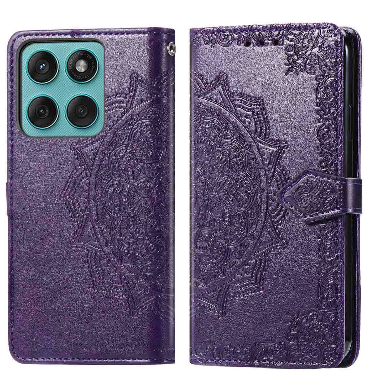 imoshion Mandala Bookcase voor de Motorola Edge 60 Fusion - Paars