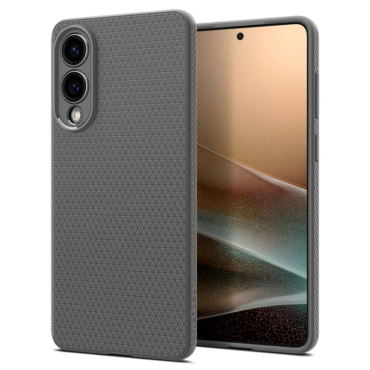 Spigen Coque Liquid Air™ Samsung Galaxy S25 Edge - Marble Gray