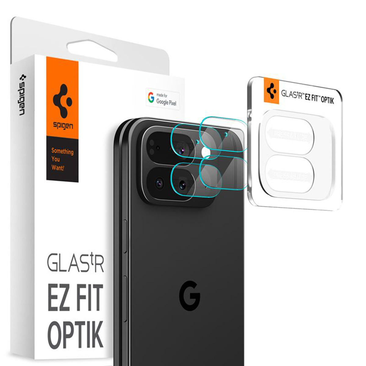 Spigen Optik Pro EZ Fit Lens Protector - Cameralens bescherming (2-pack) voor de Google Pixel 10 Pro Fold - Crystal Clear