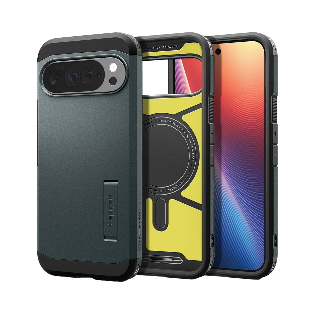 Spigen Coque Tough Armor MagSafe Google Pixel 10 Pro XL - Abyss Green